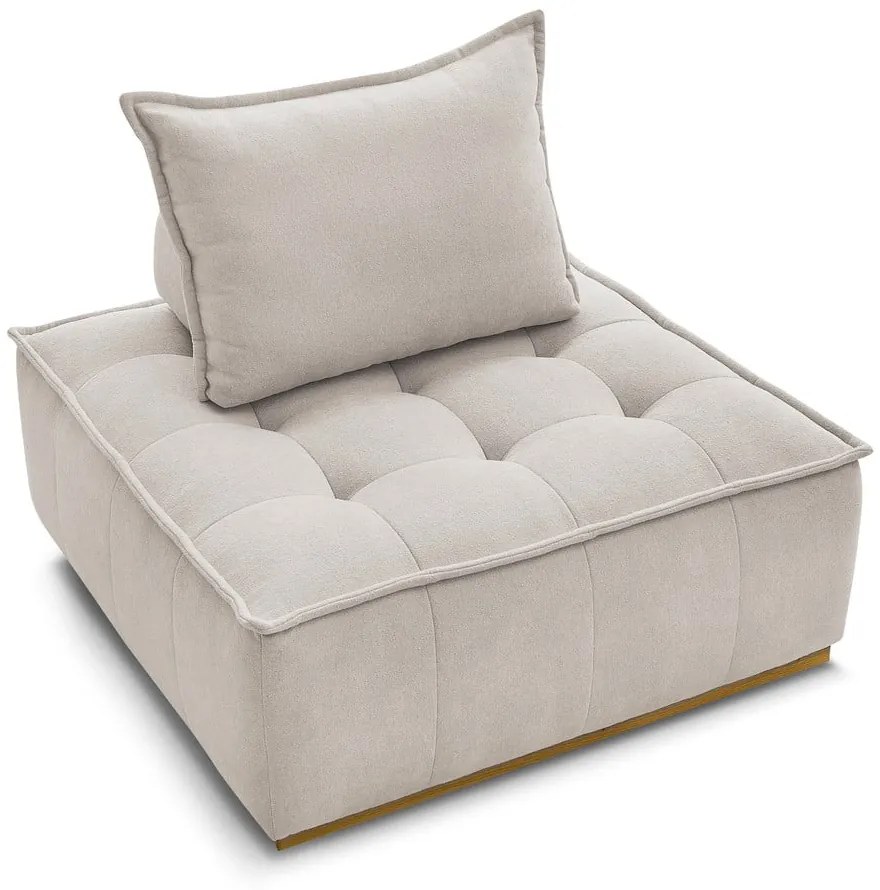 Béžové ženilkové kreslo Elisa – Bobochic Paris