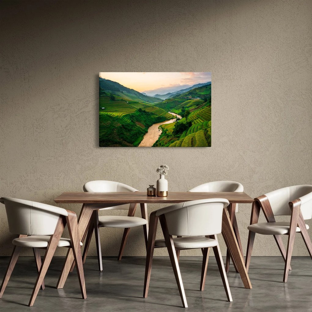 Obraz - Ryžové terasy II. (90x60 cm)