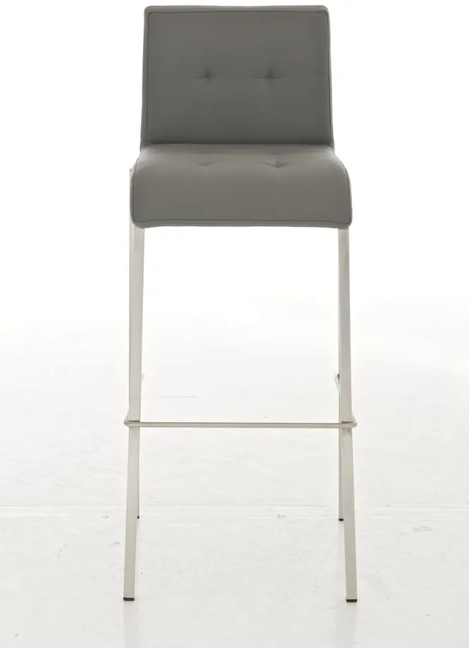 Barová stolička Buckingham - koža, drevené nohy tmavá antik - Hnedá