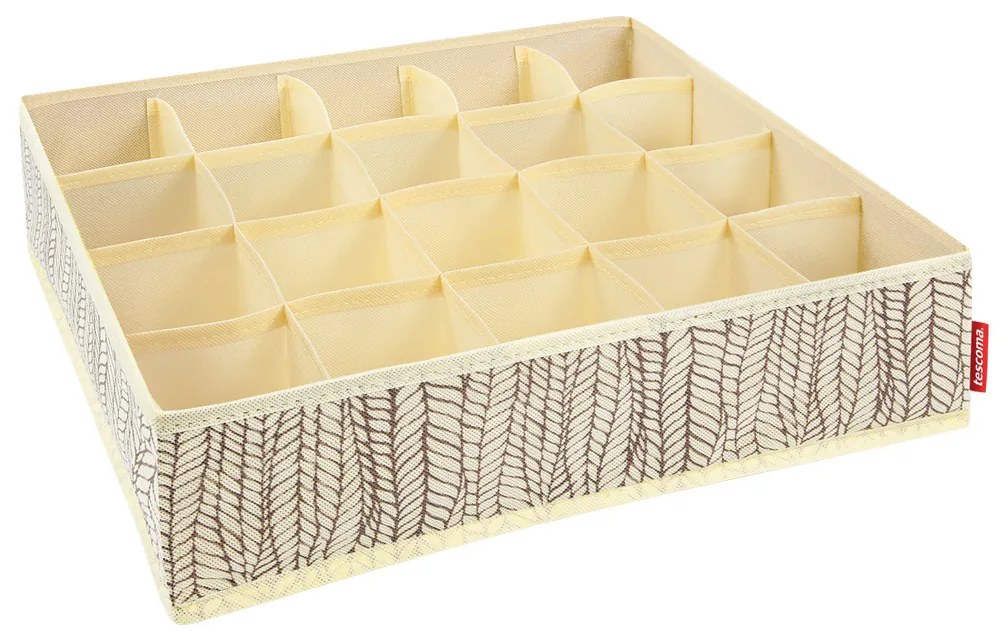 Tescoma Organizér na ponožky a bielizeň FANCY HOME, 40 x 35 x 10 cm, smotanová