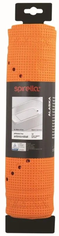 Spirella Protišmyková podložka do vane ALASKA, oranžová, 91 x 36 cm