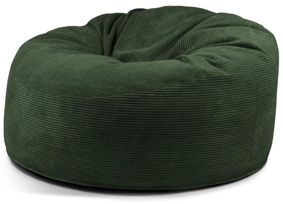 Zelený menčestrový sedací vak Om 135 – SLOWDOWN