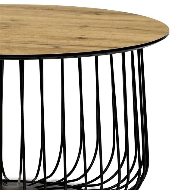 BONTEC Konferenčný stolík 60x60cm, mdf, divoký dub, AF-3007 OAK Farba: Prírodné