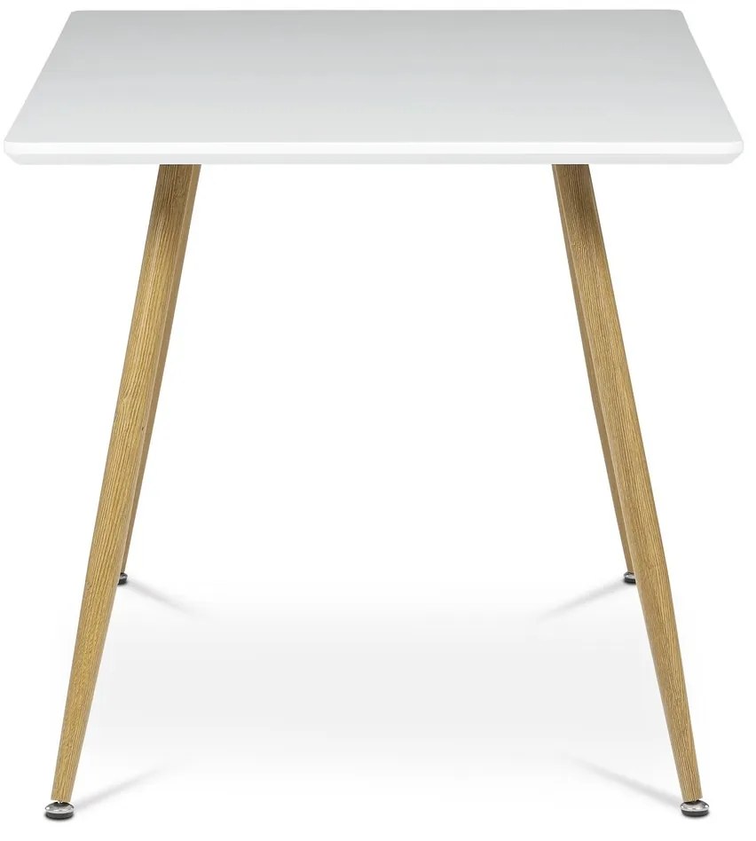Jedálenský stôl 140 x 80 cm, biela