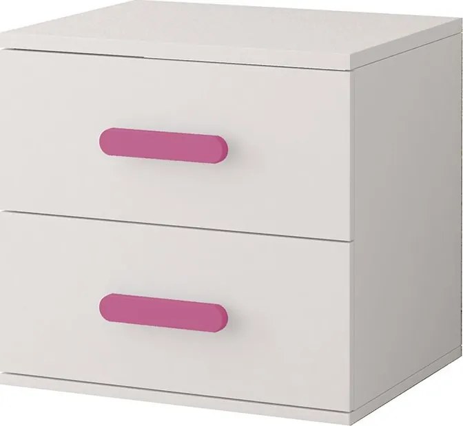 Nočný stolík SCOUT - biely (viac variant)