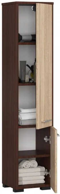 Kúpeľňová skrinka FIN 30 2D wenge / sonoma