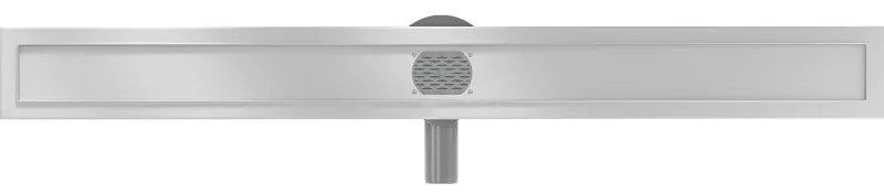 Mexen Flat nerezový sprchový žľab 100 cm s rotačným 360° sifónom - telo žľabu bez krytu, nerez, 1040100