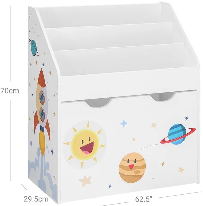 Polička na hračky SONGMICS GKR41WT