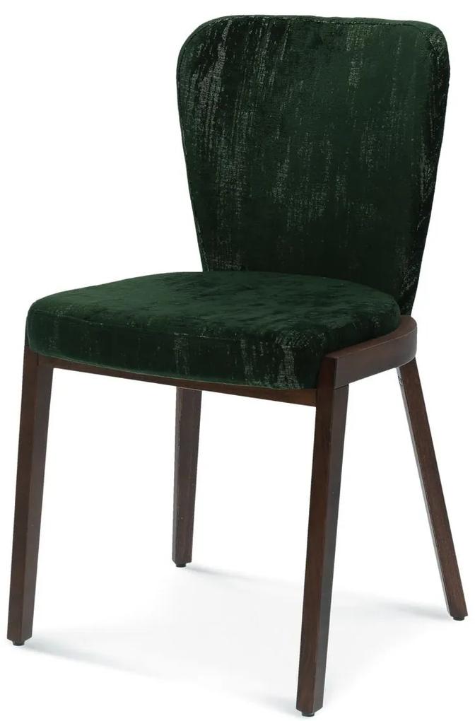 FAMEG Lava - A-1807 - jedálenská stolička Farba dreva: buk premium, Čalúnenie: koža L1