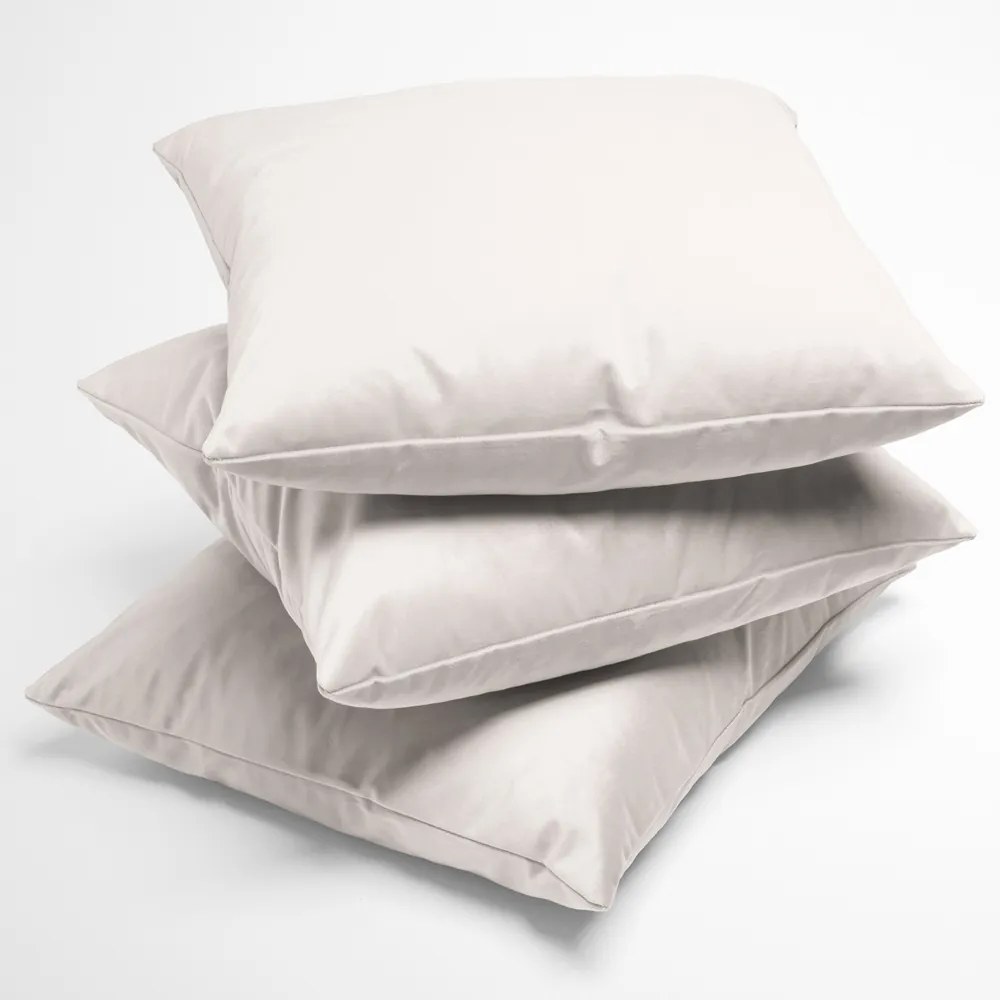 Biante Zamatová obliečka na vankúš Velvet Prémium SVP-024 Krémovo biela 40 x 40 cm