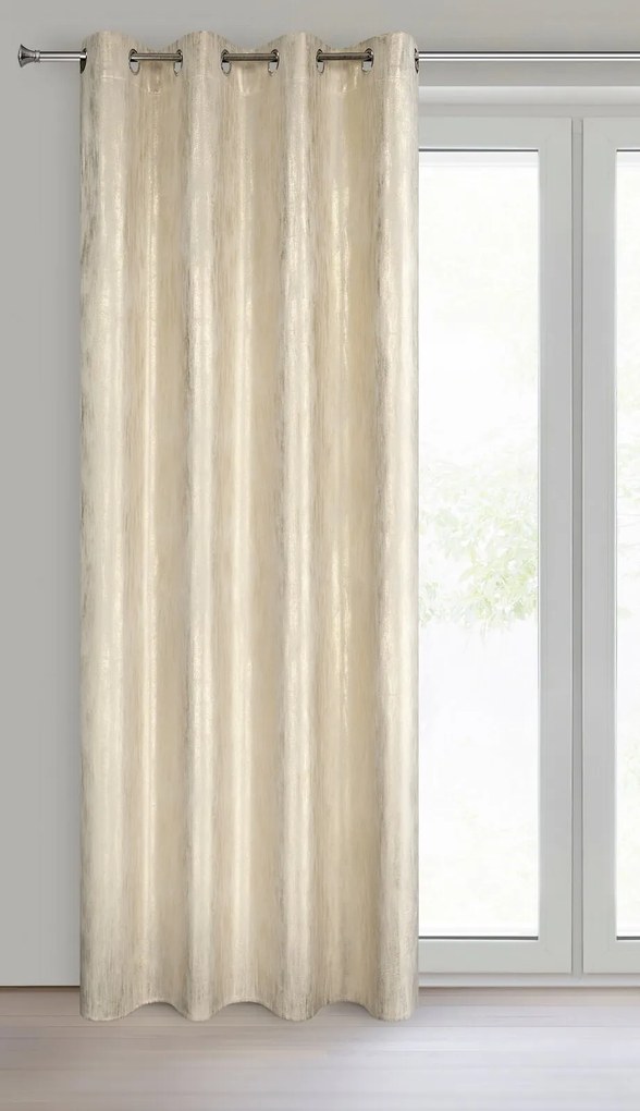 ZATEMŇOVACÍ ZÁVES NA KRÚŽKOCH EMILA 140X250 CM VZOROVANÁ