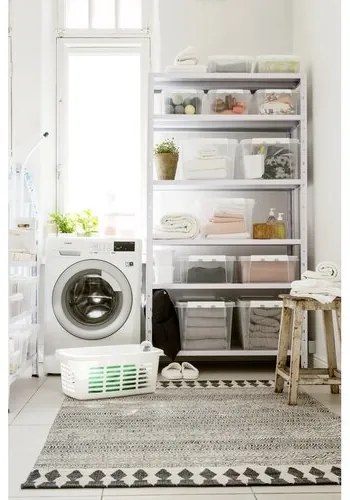 SmartStore Úložný box s bielymi klipmi Classic, 3 l, 3 l