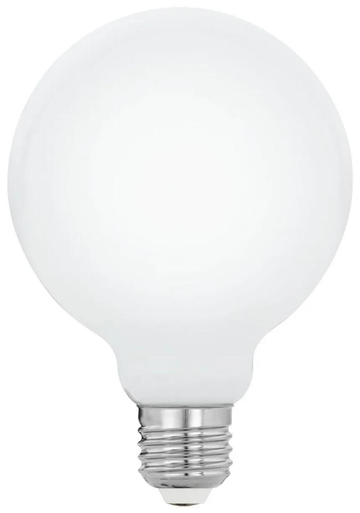 EGLO LED žiarovka G95, E27, 7 W, teplá biela, (opálová)
