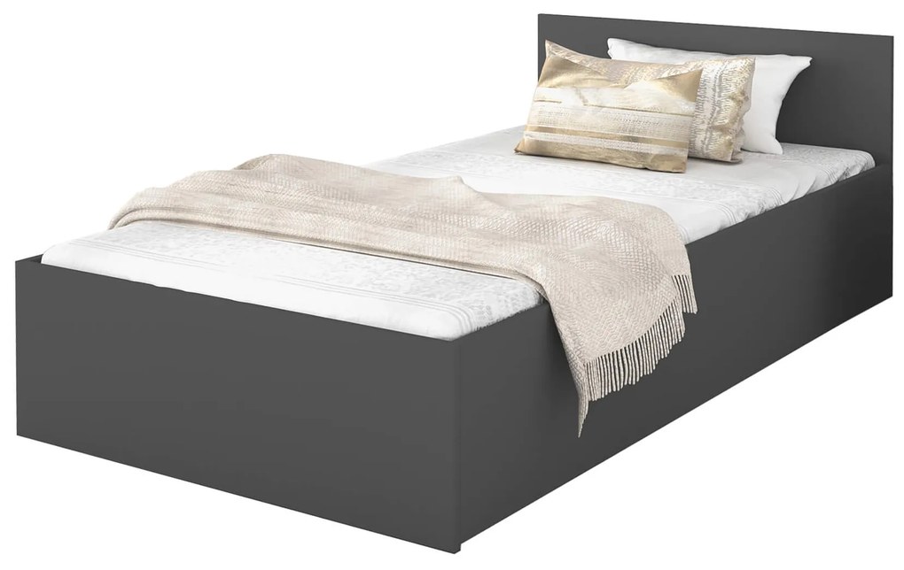 GL Jednolôžková posteľ s úložným priestorom Dolly - sivá Rozmer: 200x90