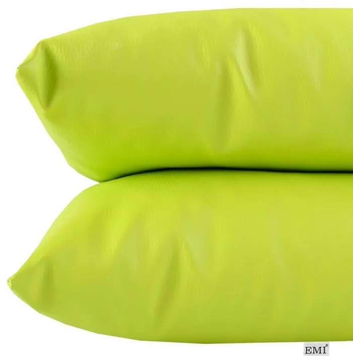 Vankúš limetkový ekokoža EMI, Vankúš 45x45 cm