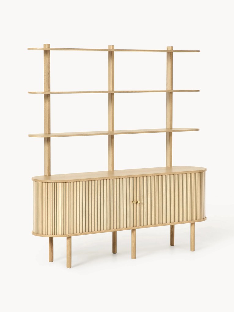 Veľký regál's drážkovanou prednou stranou Calary