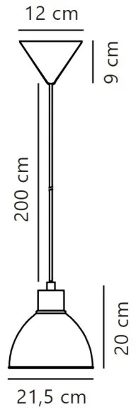 Nordlux - Luster na lanku POP 1xE27/40W/230V antracit