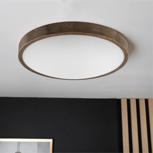 BRILAGI - LED stropné svietidlo CARVALHO SLIM 3xE27/15W/230V dub/orech priem. 47 cm