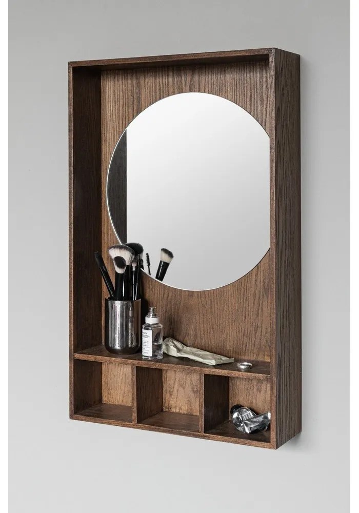 Hnedý vešiakový panel z dubového dreva 40x65x11,5 cm Show Me – Mette Ditmer Denmark