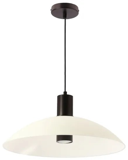 Závesný luster na lanko TEDIN 1xGU10/15W/230V biela/čierna