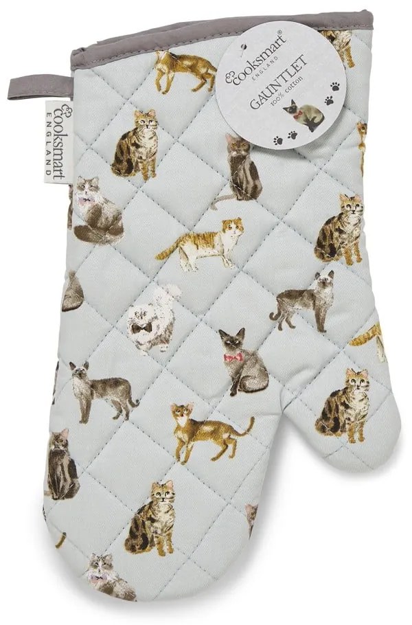 Utierky a chňapka v súprave 4 ks Curious Cats – Cooksmart ®