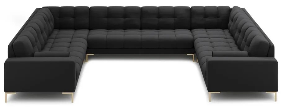 Tmavosivá rohová pohovka do "U" Bali – Cosmopolitan Design