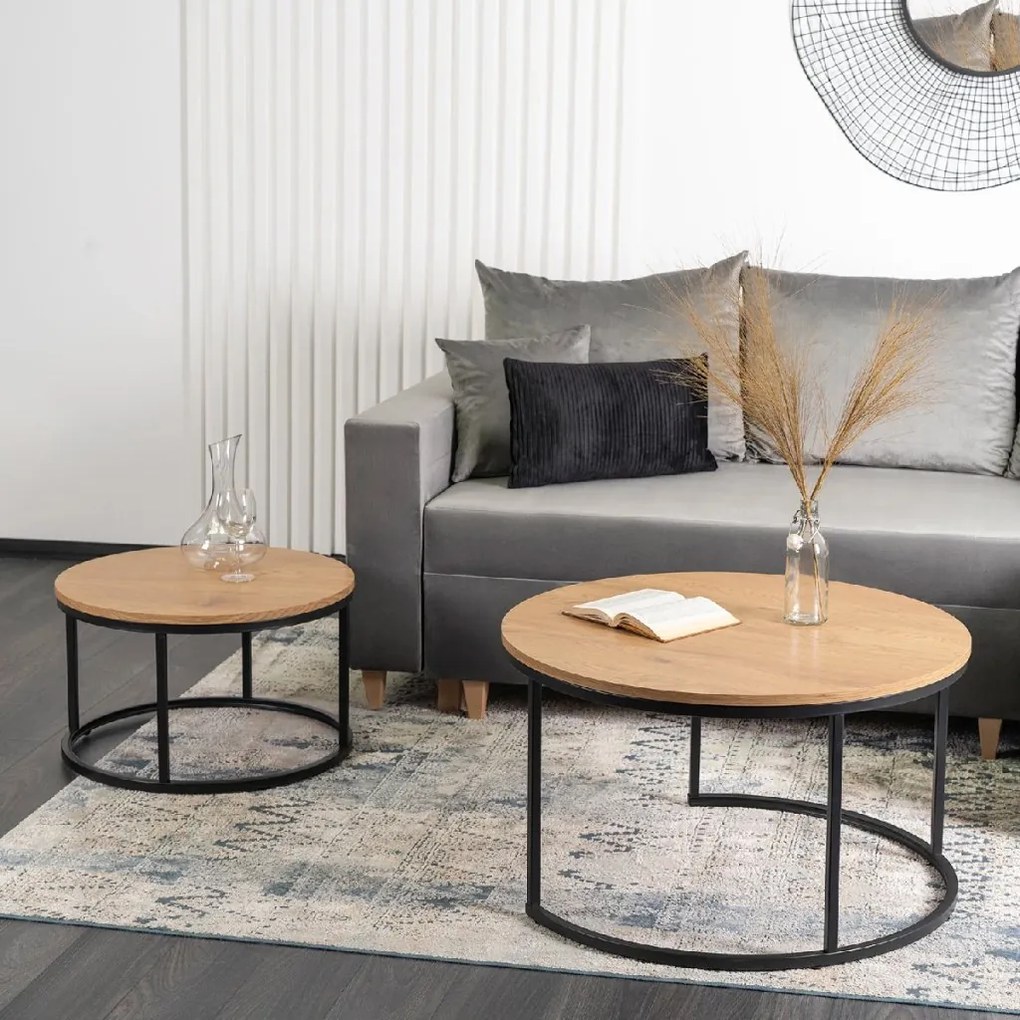 PROXIMA.store - Set konferenčných stolíkov DELIA VEĽKOSŤ: MAXI