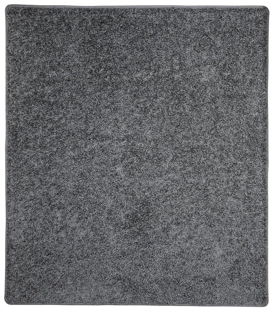 Vopi koberce Kusový koberec Color Shaggy sivý štvorec - 60x60 cm