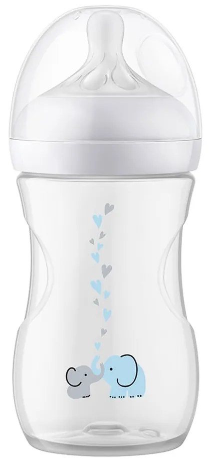 Dojčenská fľaša Avent Natural Response 260 ml s ventilom Air Free slon