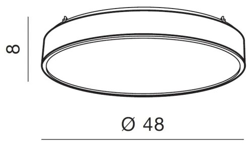 Azzardo AZ2716 - LED Stmievateľné stropné svietidlo COLLODI 1xLED/50W/230V + DO