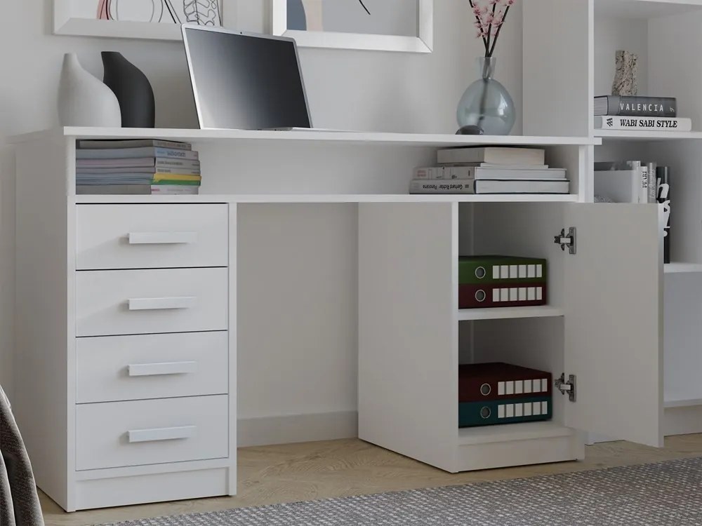 Psací stůl ADA 125 cm bílý