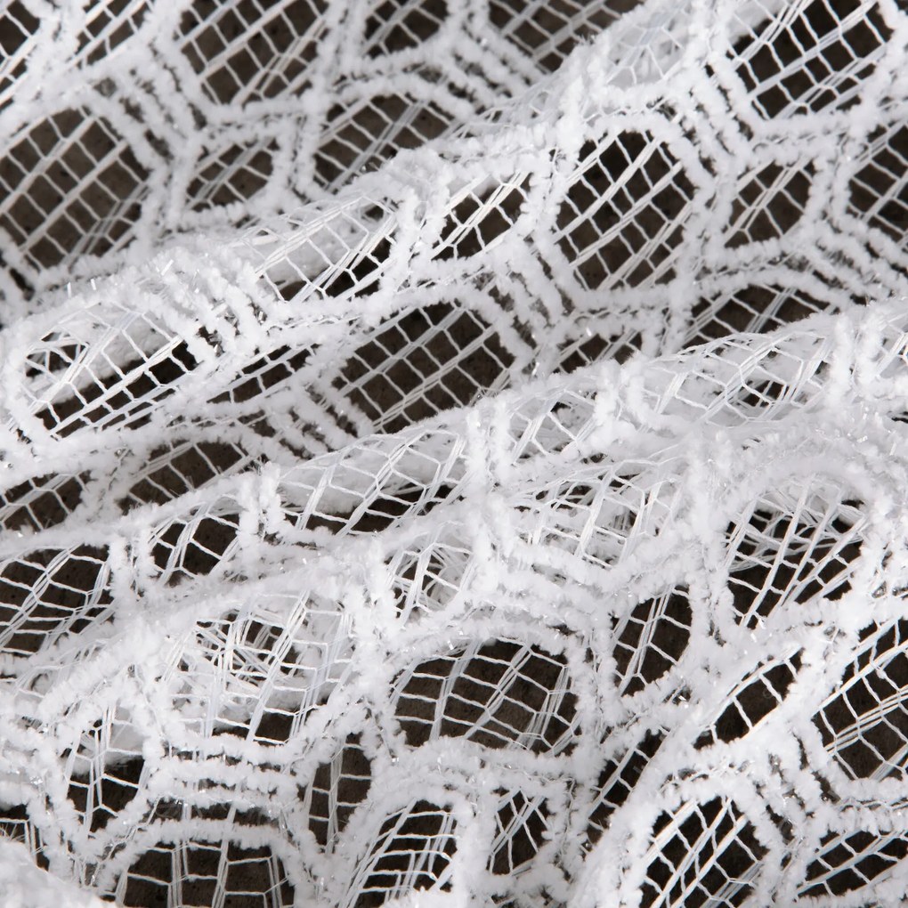 ZÁCLONA NA KRÚŽKOCH CARMEN 140X250 CM BIELA