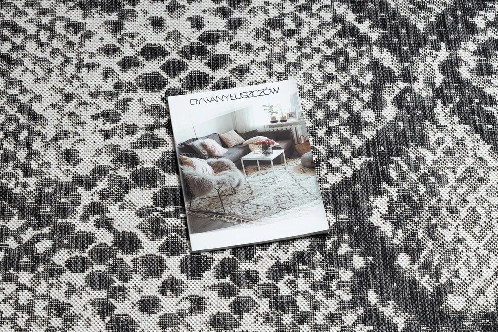 Koberec SISAL SION Hadia koža 22162 ecru / čierny