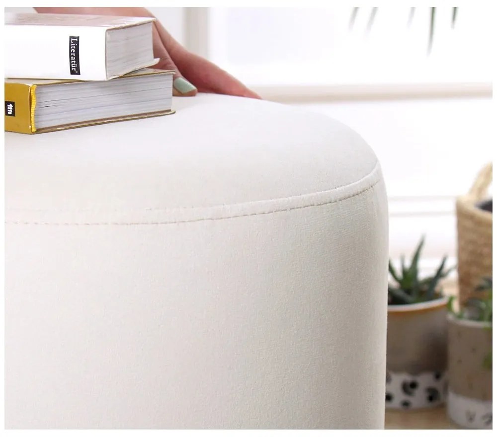 Biely taburet Ropp – Artie