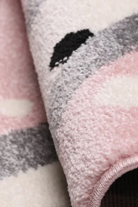 Detský koberec Kiddy D068A-SFS33 rúžový / 1050