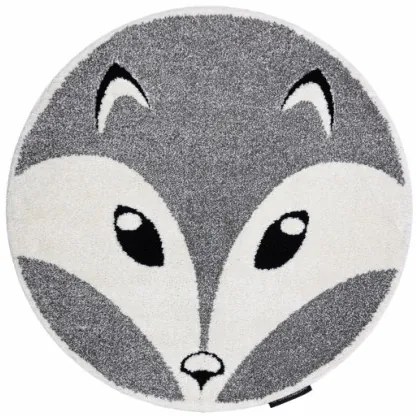 Koberec JOY Fox kruh sivý / krém