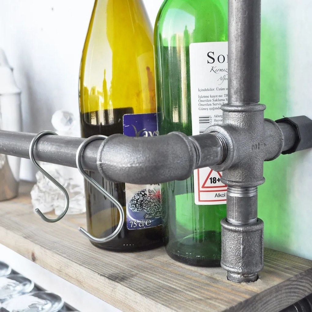 Nástenná polica Borová I orech