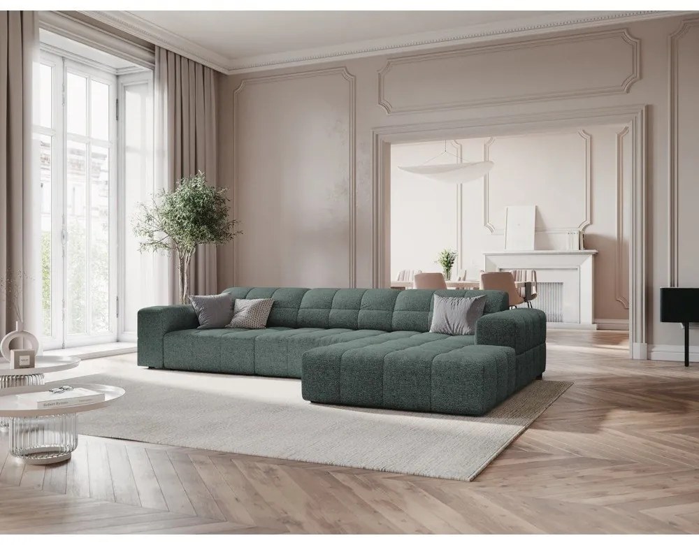 Tyrkysová rohová pohovka (pravý roh) Chicago – Cosmopolitan Design