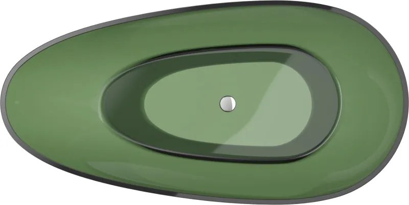 Mexen Glass, voľne stojaca priesvitná vaňa 170 x 85 cm, chrómová zátka, 58061708502