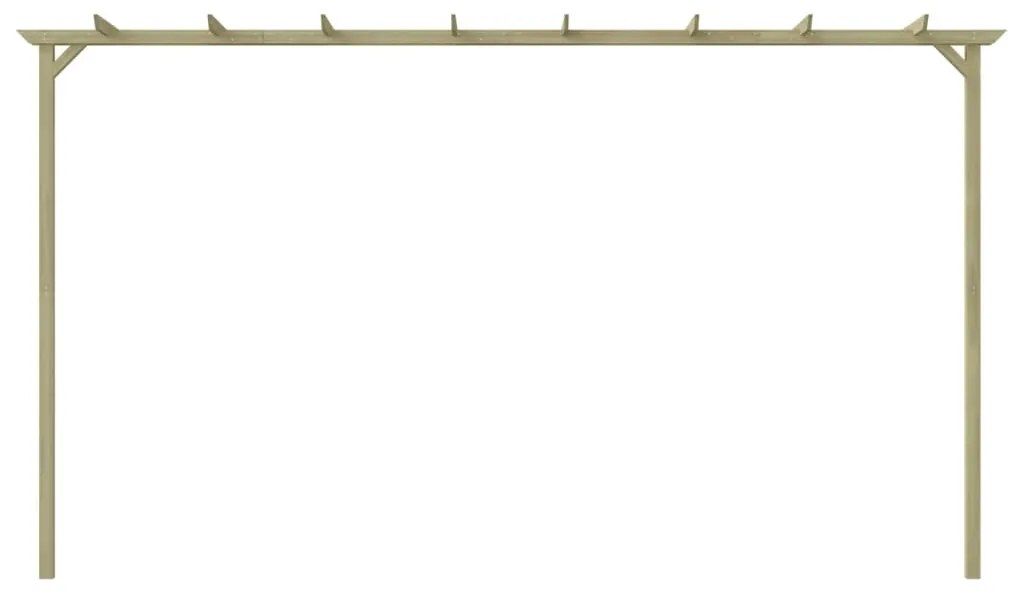 vidaXL Záhradná pergola, impregnovaná borovica 360x200x60 cm