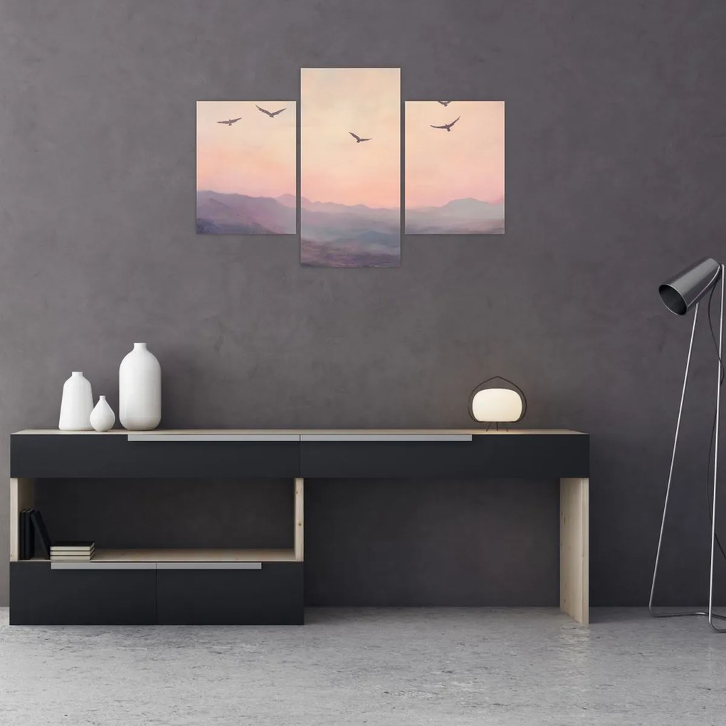 Obraz - Hejno vtákov II. (90x60 cm)