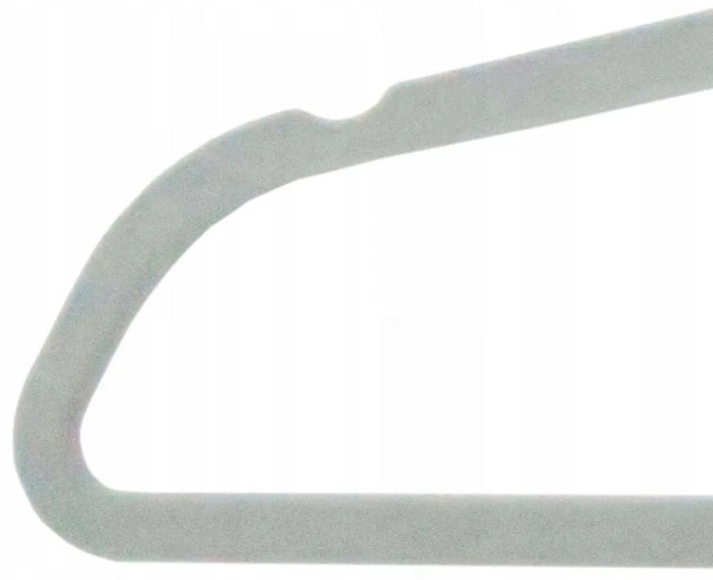 Velúrová súprava vešiakov Maxi 50 kusov sivá