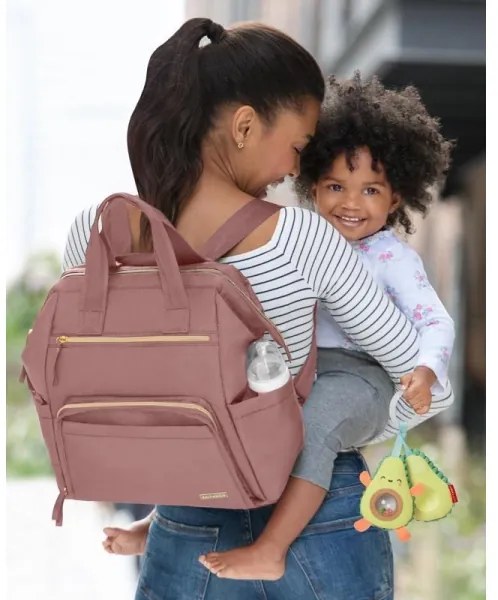 Skip Hop - Přebalovací batoh MAINFRAME na kočárek Dusty rose
