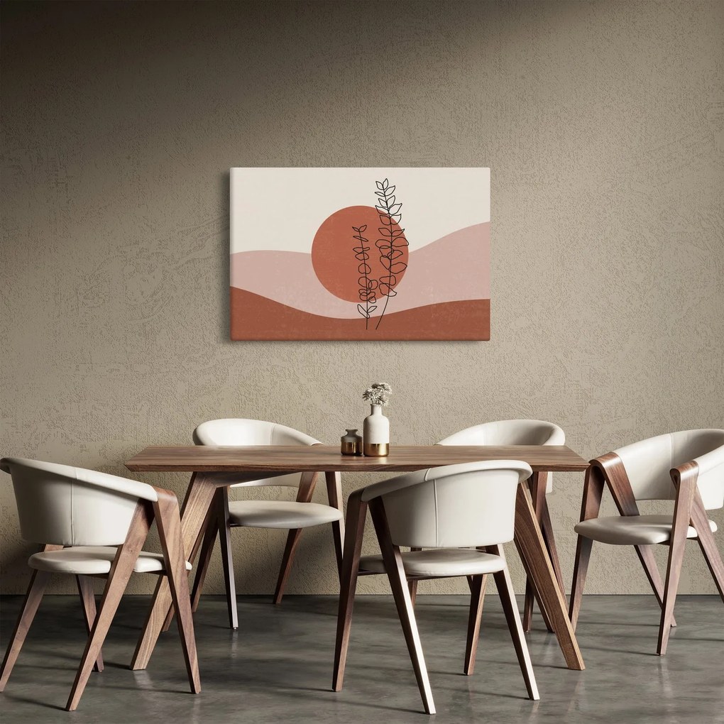 Obraz - Boho listy N⁰1 (90x60 cm)