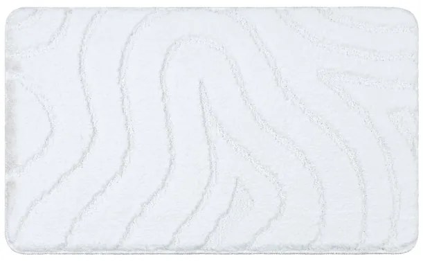 Kúpeľňový koberček SUPREME WAVES vlny, biely