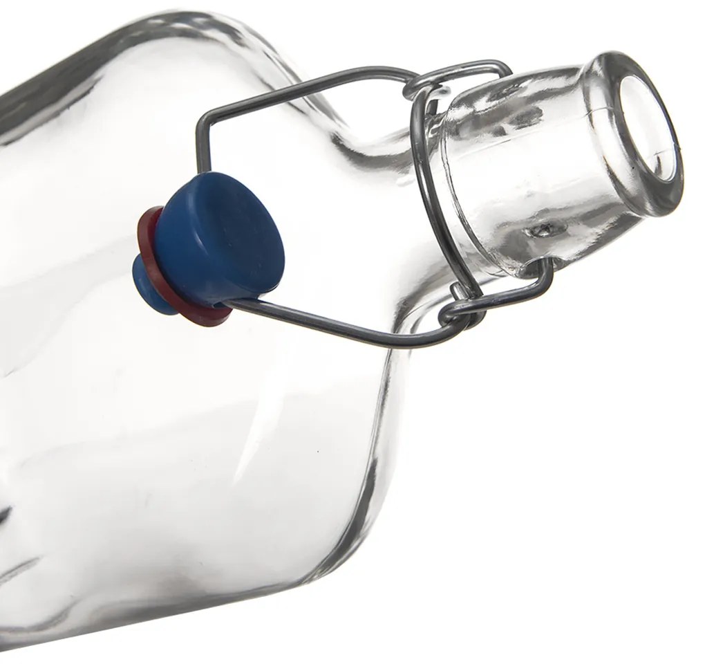 Sklenená fľaša s clip uzáverom Bianco 0,5 l