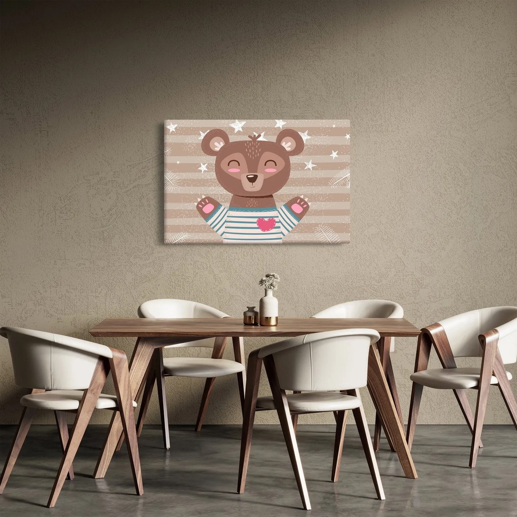 Obraz - Milujúci medvedík (90x60 cm)