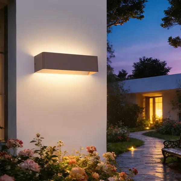 Brilagi - LED vonkajšie nástenné svietidlo DONNANI LED/12W/230V 30 cm hnedé IP44
