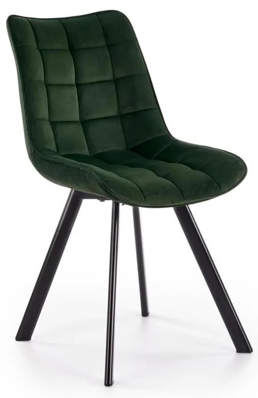 Jedálenská stolička COMORO 1 ks tmavozelená