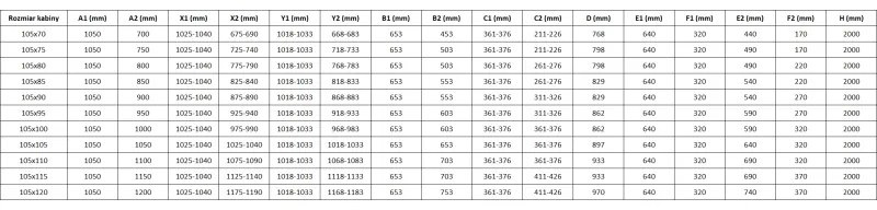Mexen, Mexen Mist L Duo výklopný sprchový kút 105 x 100 cm, čierna mriežka - 8A4L-105L-100P-70-77